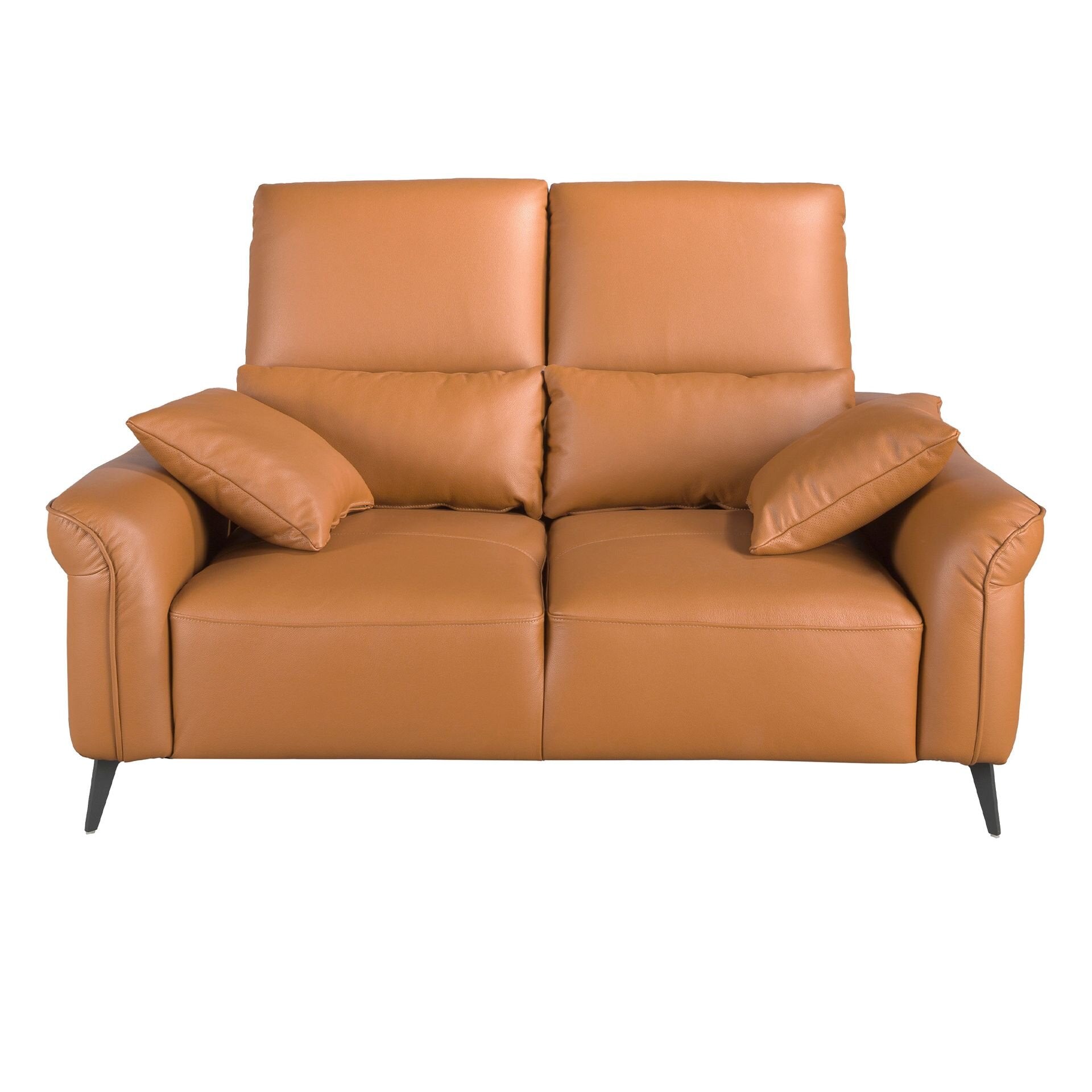3-seters sofa brunt skinn