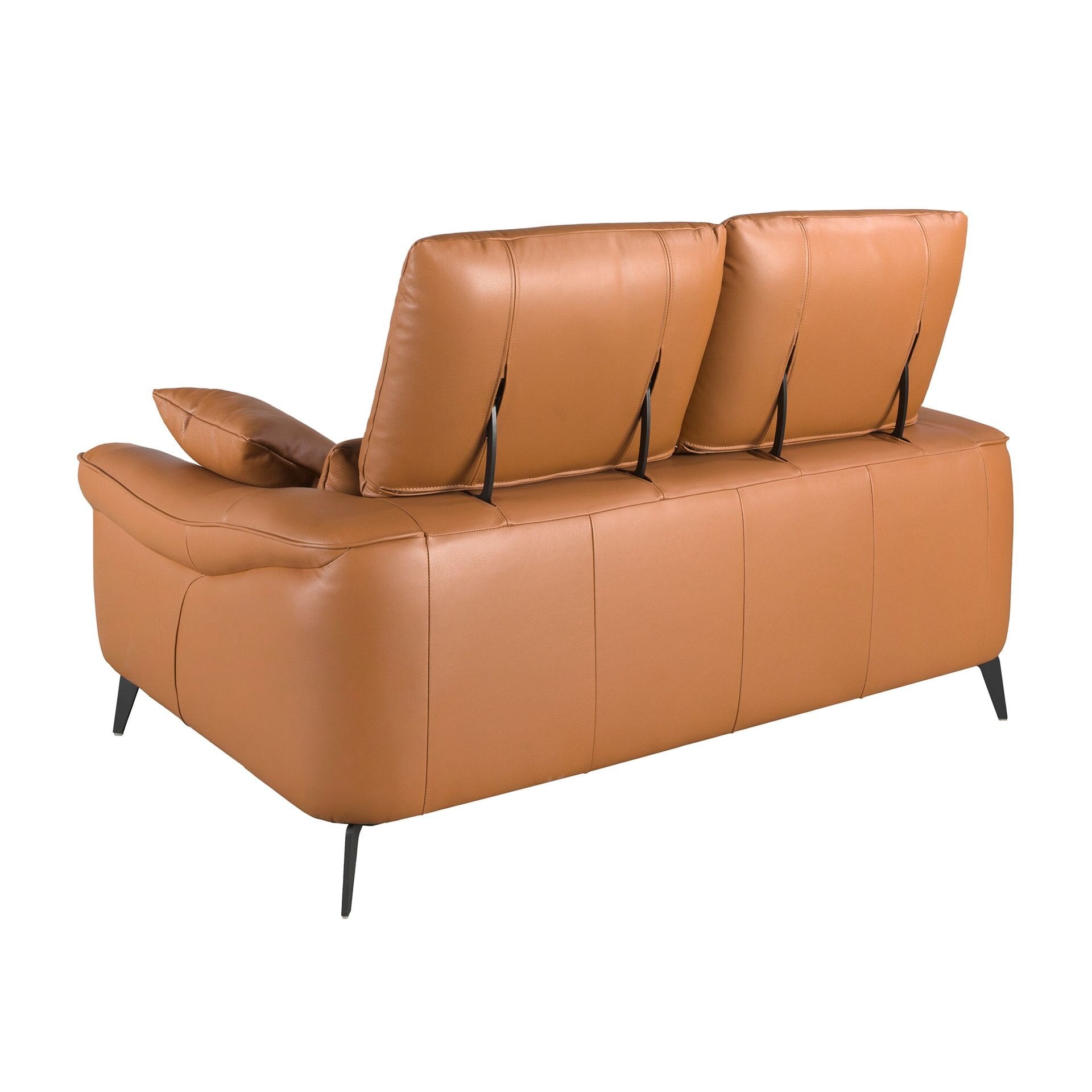 3-seters sofa brunt skinn
