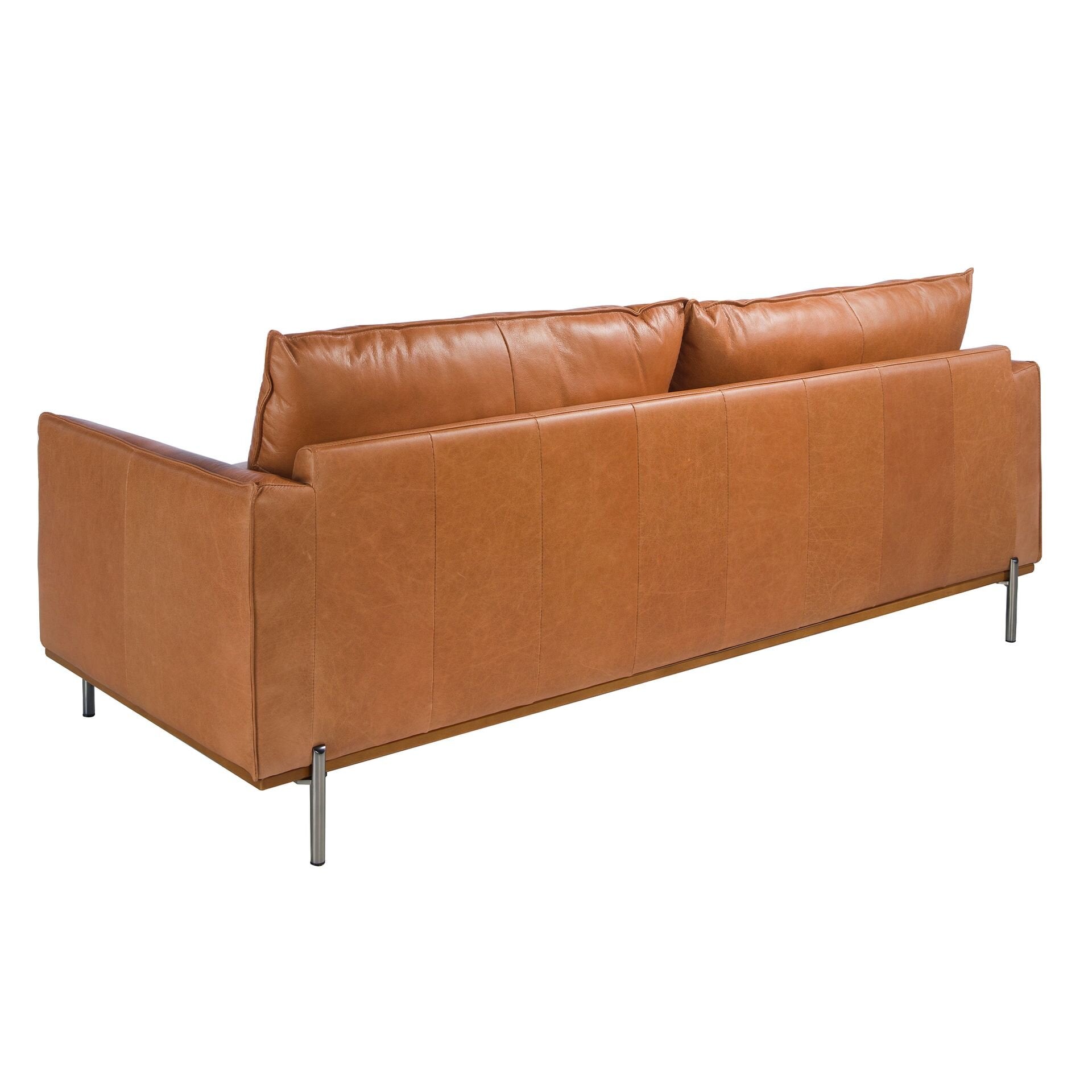 3-seters sofa Brunt skinn