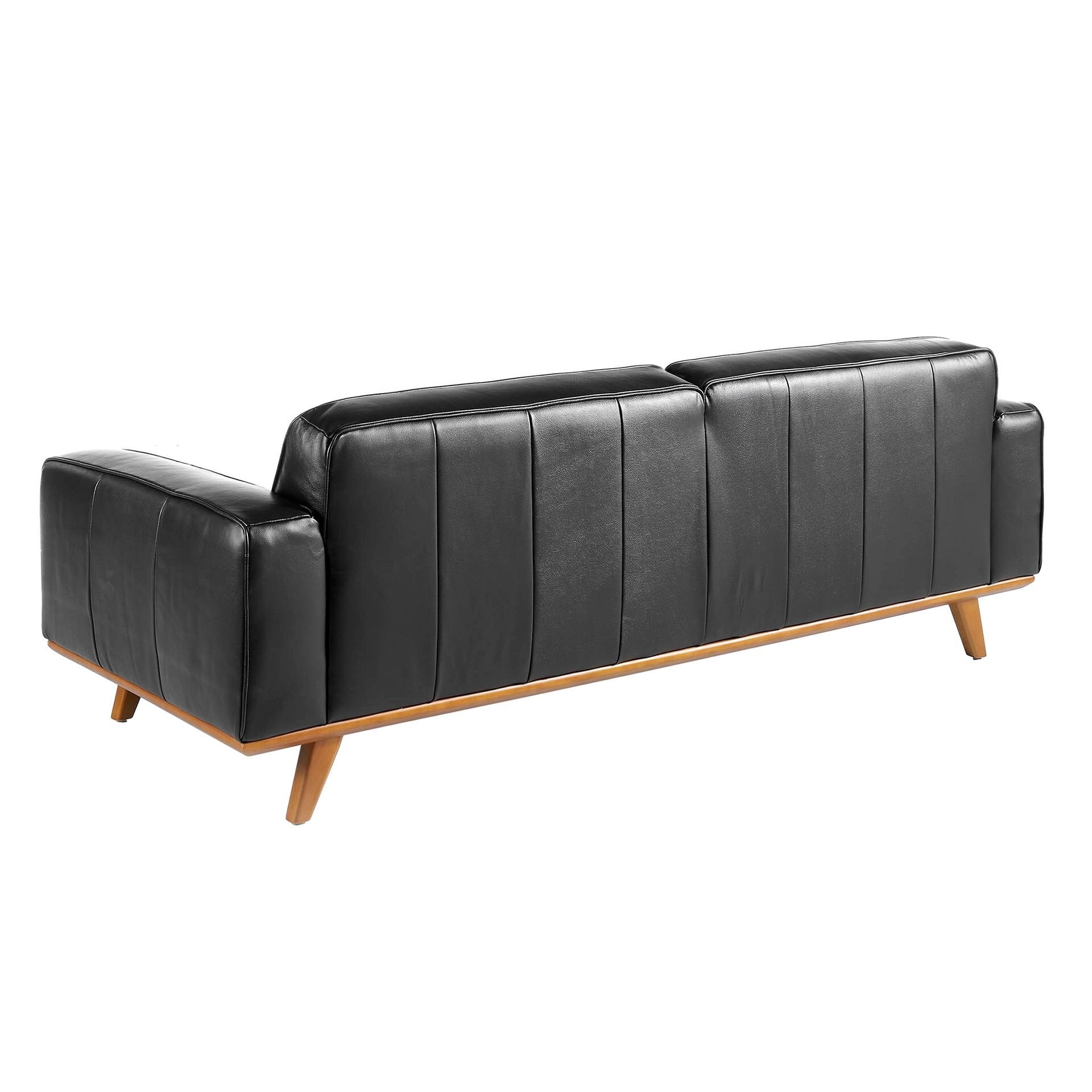 Chester 3 seter Sofa Svart Skinn
