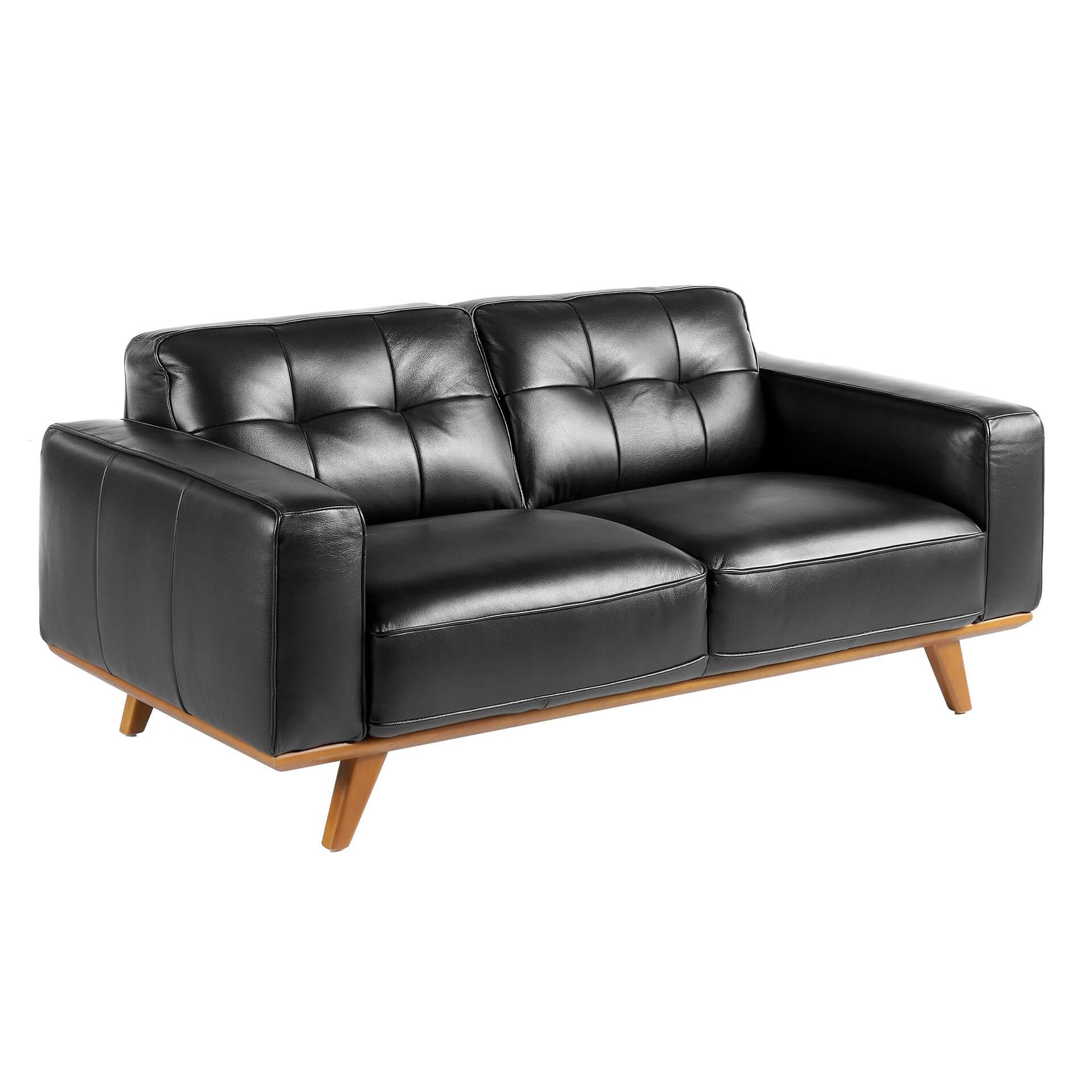 Chester 2-seters sofa Svart skinn