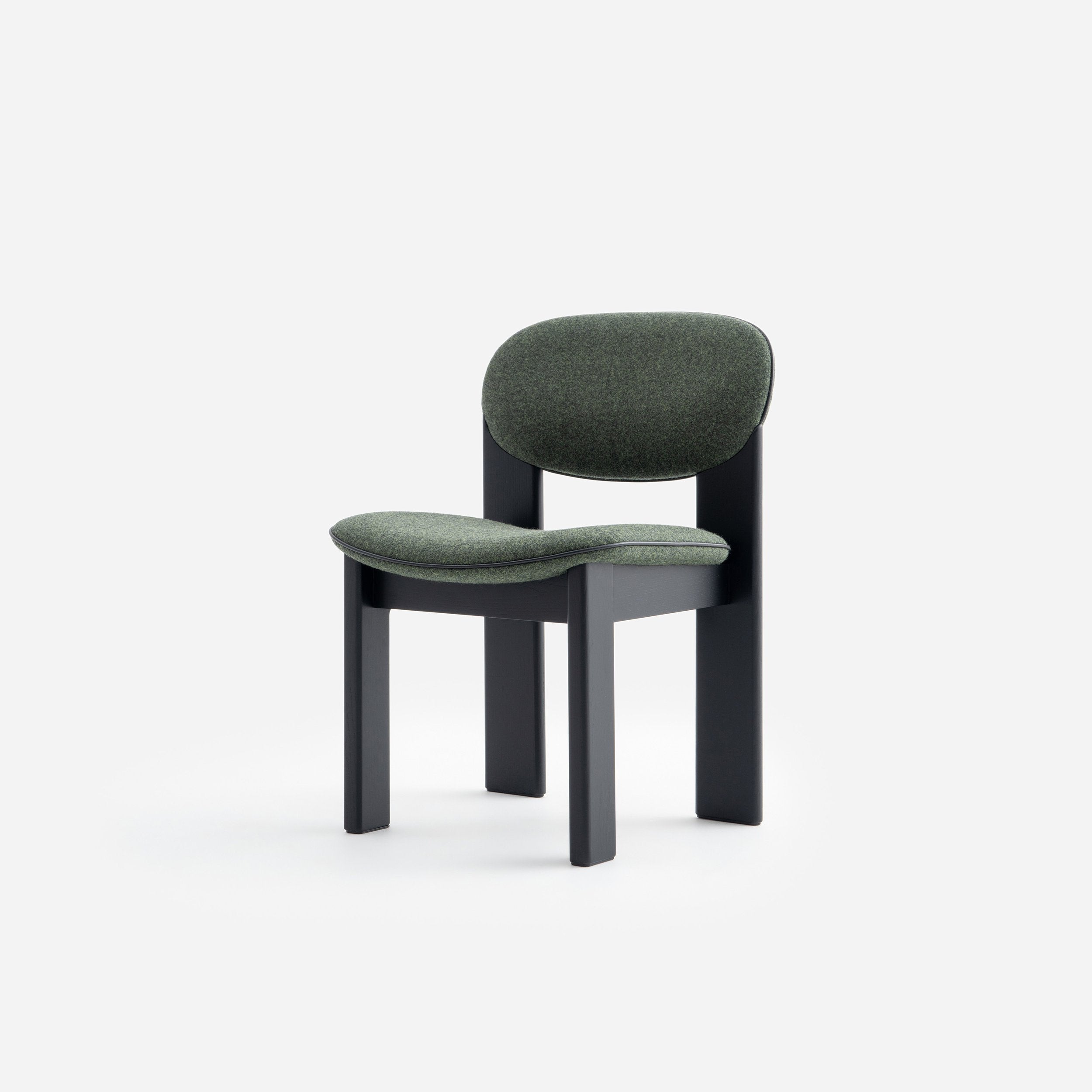 Material of seat: Wool Green 1703
Legs color: Black Stained Ashwood