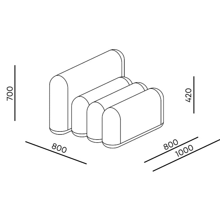 Puffa System Sofa M4