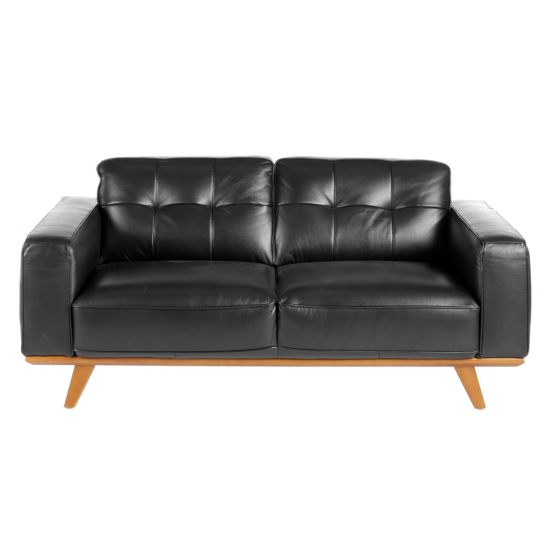 Chester 2-seters sofa Svart skinn