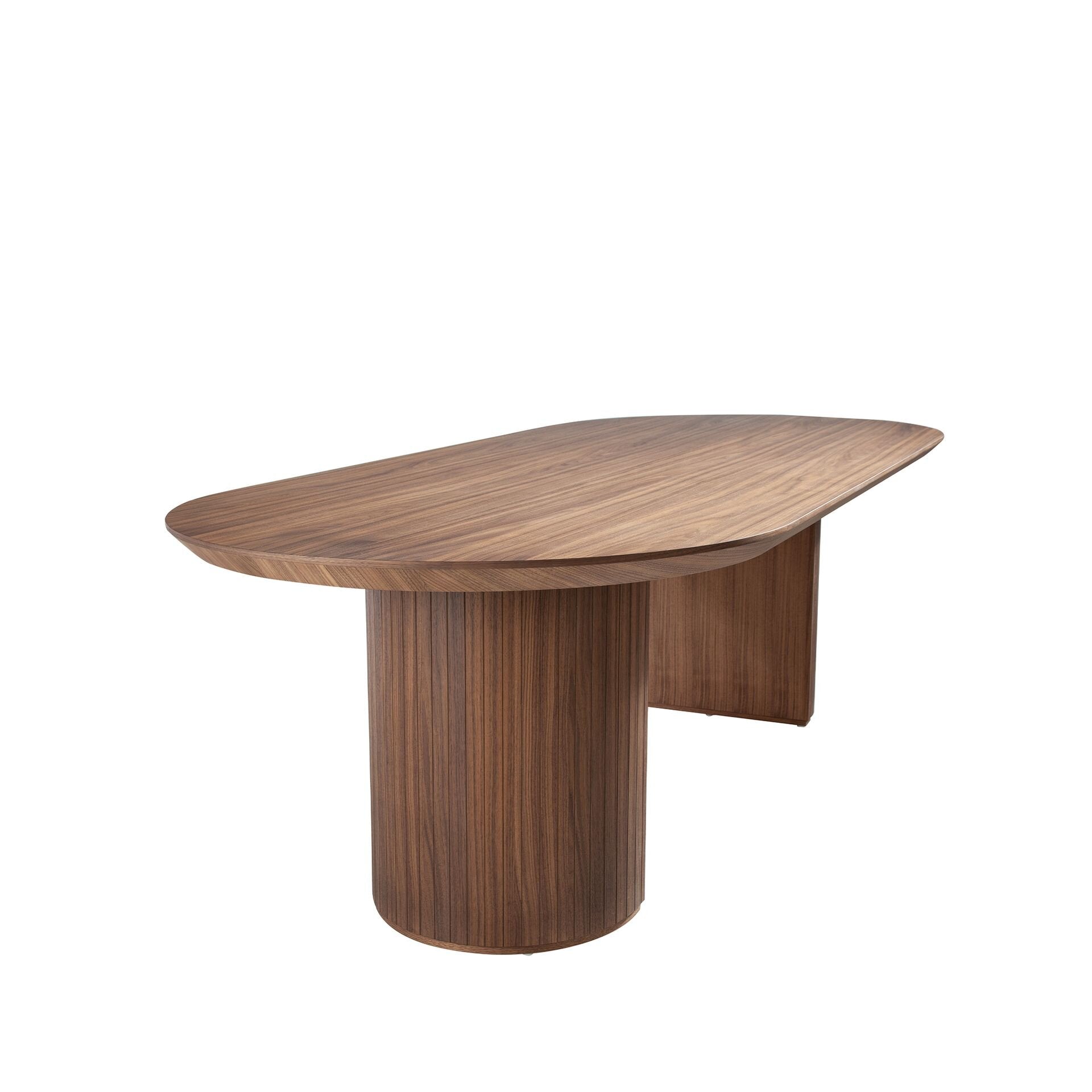 Oval Half Point Walnut Spisebord