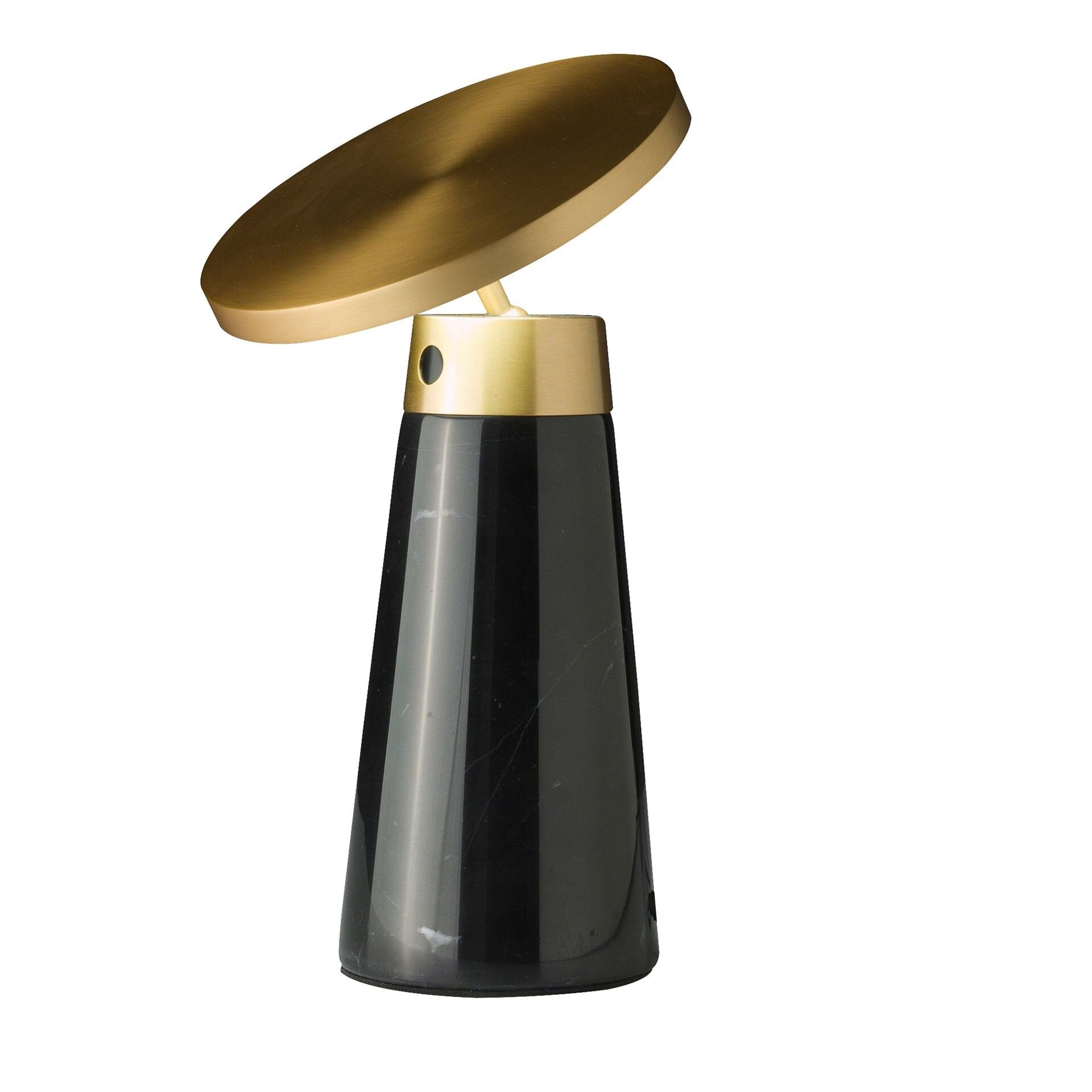 Bordlampe svart marmor