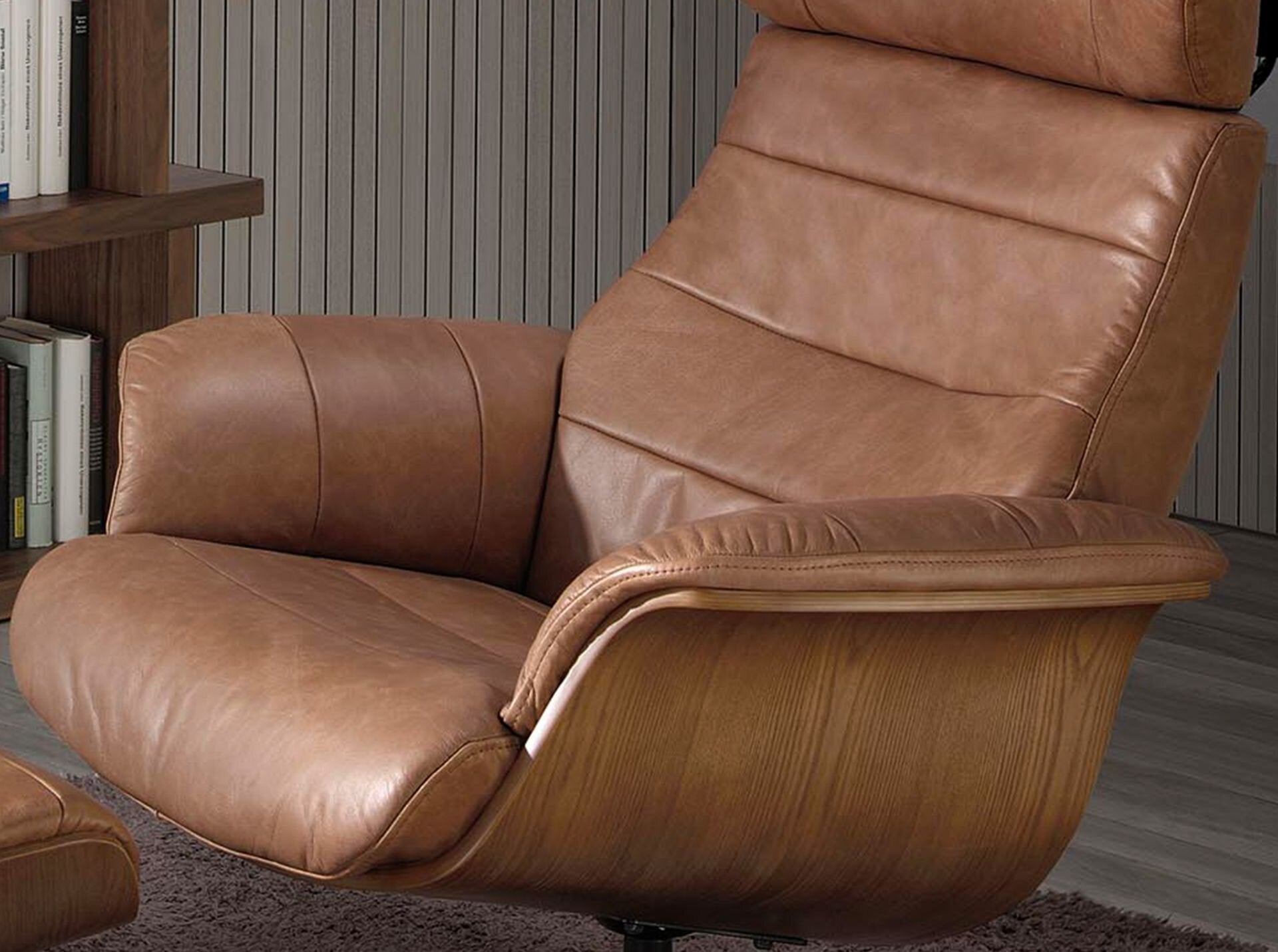 Camel Leather Lenestol